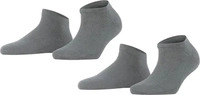 FALKE 46418_339001, FALKE Happy 2-Pack Damen Sneakersocken 35-38 Grau