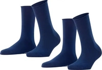 FALKE 46417_600001, FALKE Happy 2-Pack Damen Socken 35-38 Blau