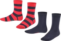 FALKE 12993_612005, FALKE Happy Stripe 2-Pack Kinder Socken 35-38 Blau