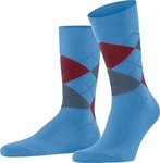 FALKE 12535_696702, FALKE Sensitive Argyle Herren Socken 39-42 Blau