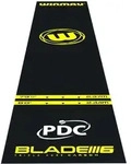 Winmau Dartmatte "Pro Zone Essential 8214",schwarz/gelb,300 x 60 cm
