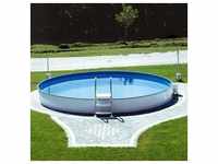 Steinbach Stahlwand Swimming Pool "Styria rund",blaue Poolfolie,Ø 350 x 120 cm