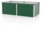 Hochbeet LINUS 63 cm hoch, seegras-alu-eloxiert, Metallhochbeet, Gartenbeet