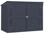 M&uuml;lltonnenbox aus Metall, Tonnenbox EASY 53 f&uuml;r M&uuml;lleimer, Metallbox