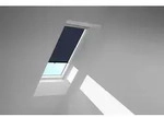 VELUX Sichtschutzrollo mit Haltekrallen RHL PK00 9050 Dunkelblau,Schiene alu ...
