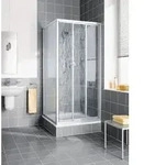 Kermi NOVA 2000 Gleitt&uuml;r 3-teilig N2 STD 1850 BV: 965-993 Silber Mattglanz...