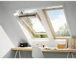 VELUX Holz Schwingfenster GGL UK08 3070 klar lack THERMO Alu 134x140...