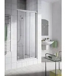 Kermi IBIZA 2000 Gleitt&uuml;r 3-teilig I2 STD 2000 BV: 965-993 Silber Mattglanz ESG klar