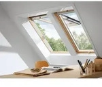 VELUX Holz Klapp Schwingfenster GPL MK06 2070 wei&szlig; lack THERMO Alu 78x118