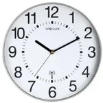 UNILUX Wanduhr WAVE Ø 30 cm metallgrau 400094562 Funk UNILUX Wanduhr WAVE Ø 30 cm metallgrau 400094562 Funk