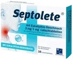 Septolete 3 mg/1 mg Lutschtabletten mit Eukalyptus-Geschmack