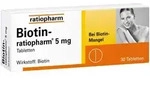 Biotin Ratiopharm 5 mg Tabletten