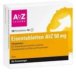 Eisentabletten AbZ 50 mg Filmtabletten