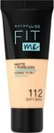 Maybelline New York Fit Me! Matte + Poreless Make-Up 112 Soft Beige Foundation