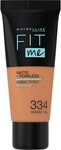 Maybelline New York Fit Me! Matte + Poreless Make-Up 334 Warm Tan Foundation