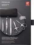 ZWILLING Beauty Rahmen-Etui, Yakleder, schwarz, 5-tlg.