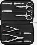 ZWILLING Beauty Rei&szlig;verschluss-Etui, Rindleder, black, 8-tlg.