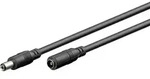 DC Verl&auml;ngerung 5,5 x 2,1 mm Hohlstecker  Hohlsteckerbuchse schwarz - L&auml;nge: