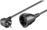 Netzkabel Verl&auml;ngerung Schutzkontakt-Stecker  Schutzkontakt Kupplung schwarz...