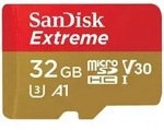 SanDisk Extreme micro SDHC A1 UHS-I U3 Speicherkarte + Adapter 32GB