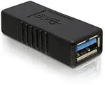 USB 3.0 Adapter / Verbinder, A Buchse - A Buchse, schwarz