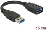 USB 3.0 Verl&auml;ngerung A Stecker - A Buchse 15cm schwarz