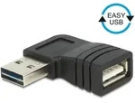 EASY USB 2.0 90&deg; Winkeladapter A Stecker - A Buchse links/rechts schwarz