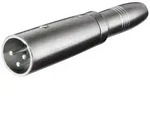 XLR-Adapter, XLR-Stecker (3-Pin) - 6,35mm Klinkenbuchse (2-Pin, Mono)