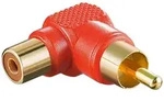 Cinch 90&deg; Winkeladapter - Farbe: rot