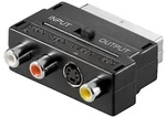 Scart-Adapter mit IN/OUT Umschalter, S-Video