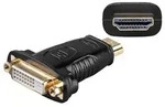 Adapter, HDMI Typ A Buchse - DVI-D (24+1) Buchse, schwarz