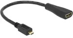 Micro HDMI Adapterkabel 23cm schwarz