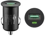 Goobay USB-Auto-Schnellladeger&auml;t 1x USB-A, 1x USB-C, Quick Charge Power Delivery,