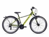 SCool troX EVO alloy 26-21 | green/lemon matt | 33 cm | Fahrräder