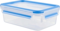 EMSA 508540 Clip & Close 1 Liter Frischhaltedose Transparent/Blau