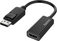 HAMA DisplayPort-Stecker auf HDMI&trade;-Buchse Adapter, Schwarz