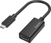 HAMA USB-C-Stecker auf HDMI-Buchse Ultra-HD 4K Video Adapter, Schwarz