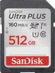 SANDISK Ultra&reg; PLUS SDXC&trade;-UHS-I-Karte, SDXC Speicherkarte, 512 GB, 160 MB/s