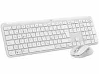 LOGITECH MK950 Signature Slim Combo, Tastatur & Maus Set, kabellos, White