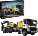 LEGO Technic 42175 Volvo FMX LKW mit EC230 Electric Raupenbagger Bausatz, Mehrfarbig