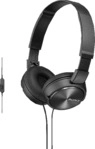 SONY MDR-ZX310AP mit Headsetfunktion, On-ear Kopfh&ouml;rer Schwarz