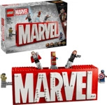 LEGO Super Heroes 76313 MARVEL Logo & Minifiguren Bausatz, Mehrfarbig