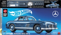 MATTEL BRICK SHOP HWW25 Hot Wheels Premium Series Mercedes-Benz 300 SL Bausatz, Blau