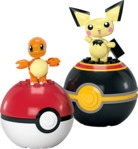 MEGA Pok&eacute;mon - Pok&eacute;ball Collection Glumanda und Pichu Bausatz, Mehrfarbig