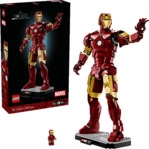 LEGO Super Heroes 76344 Iron Man Mark 3 Sammleredition Bausatz, Rot/Gold