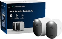 ARLO Pro 6 2K+ &Uuml;berwachungskamera, 2er Set, Sicherheitskamera