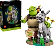 LEGO Shrek 72423 Shrek, Esel und Der Gestiefelte Kater Bausatz, Mehrfarbig