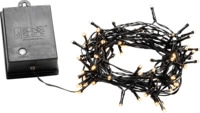 KONSTSMIDE 3728-100 LED Lichterkette, Schwarz, Warmwei&szlig;