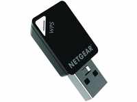 NETGEAR A6100-100PES, NETGEAR A6100-100PES WLAN USB Adapter Schwarz