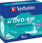 VERBATIM 43285 DVD-RW 4X Rohling